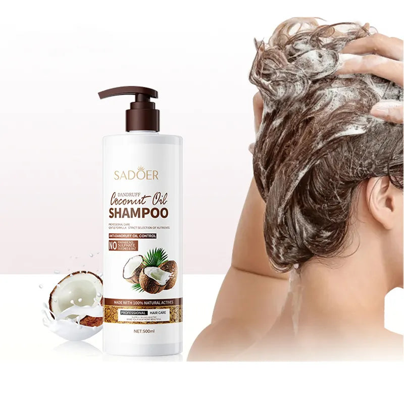 Shampoo com óleo de Coco Anti- Caspa e Alisamento Natural